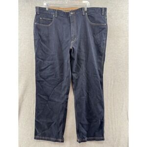 Duluth Men's Jeans Relaxed Fit Stretch Heavy Cotton Dark Wash Mens Size 44 x 30